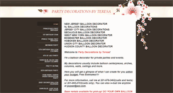 Desktop Screenshot of partydecorationsbyteresa.com